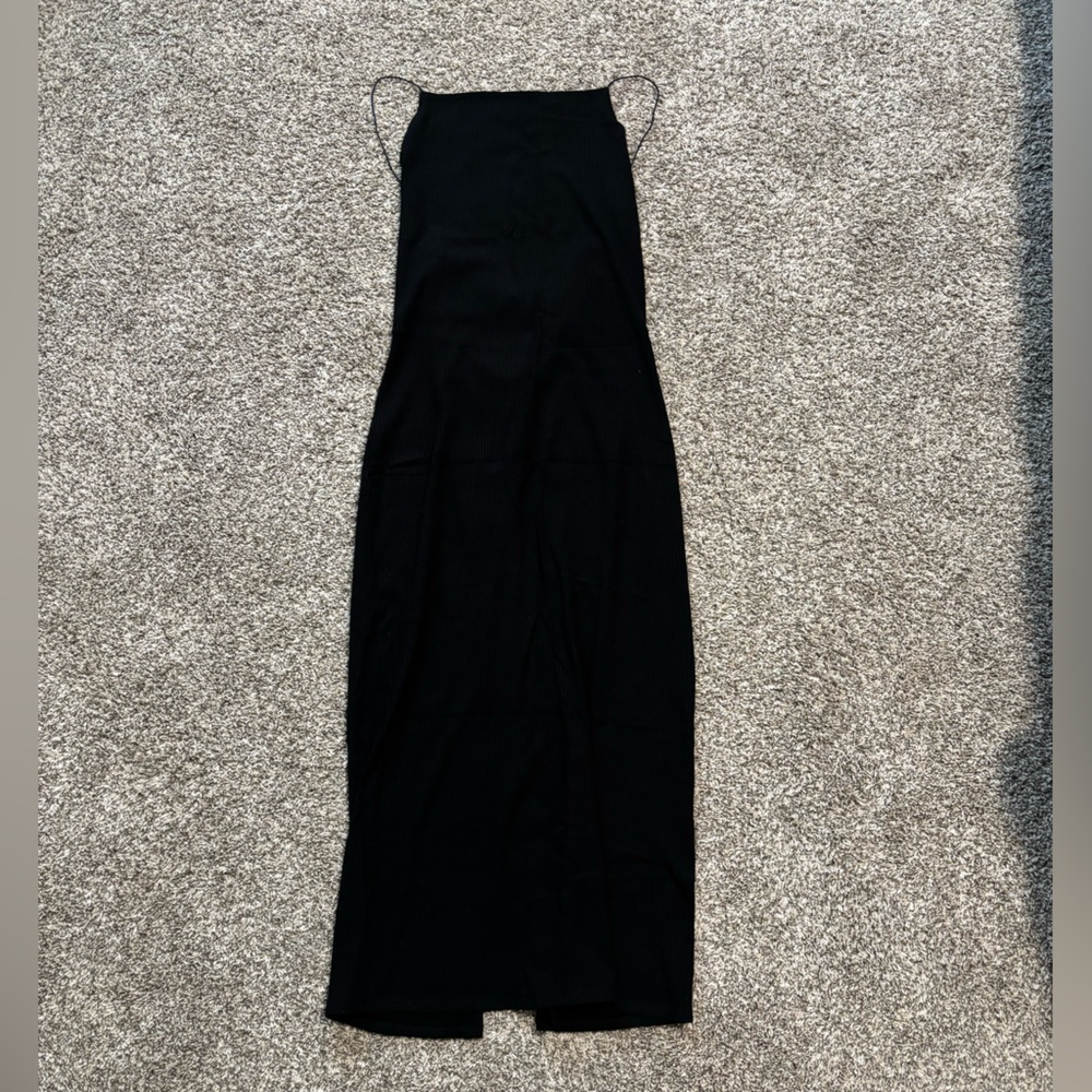 Reformation ribbed midi dress